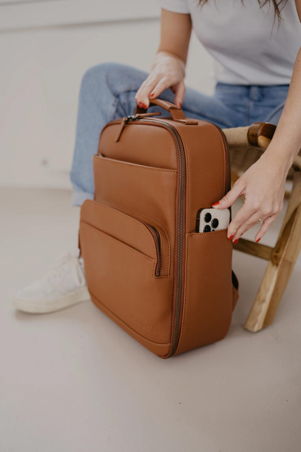 Leather Purse Kamrette Camera Bags Kamrette Lyra Backpack Vegan