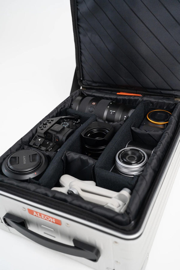 LOULEX-ALEON 16" HYBRID-CAMERABAG-PLATIN