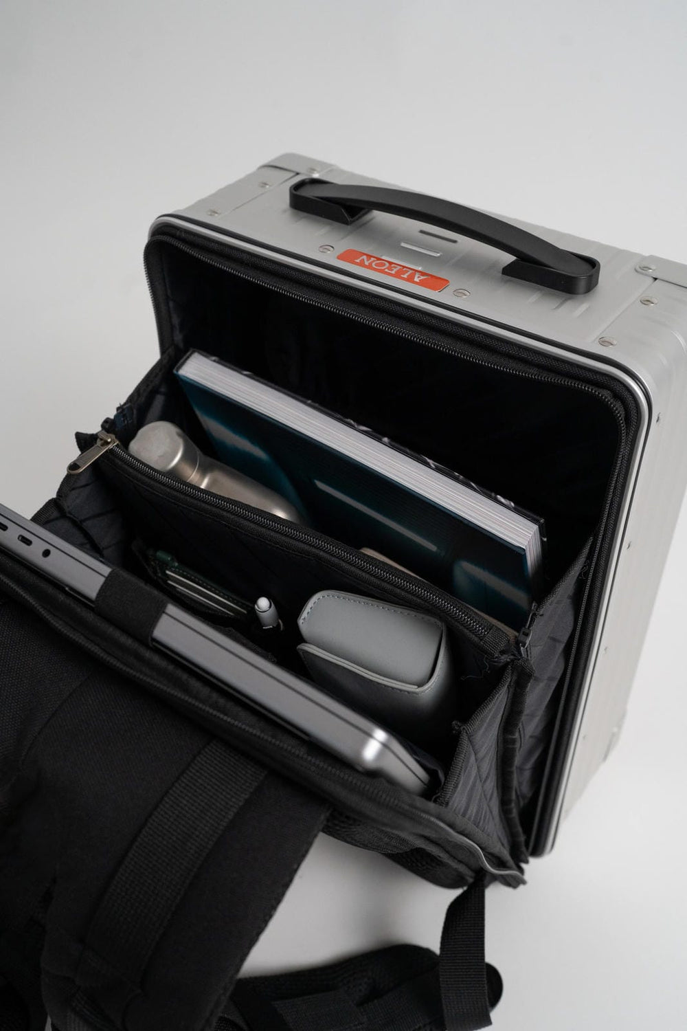 LOULEX-ALEON 16" HYBRID-CAMERABAG-PLATINO